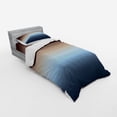 thumbnail image 2 of Ambesonne Ombre Bedding Set 3 Pcs, Gradual Color Change Modern, Twin XL, Blue and Brown, 2 of 2