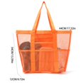 thumbnail image 6 of Shoreew Mesh Beach Bag with Zipper Large Capacity Beach Tote Foldable Design Waterproof Sand-proof Pool Bag with Pockets, 6 of 7