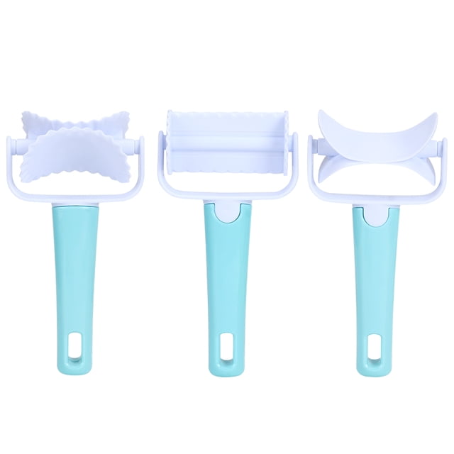 YUMILI 3Pcs Biscuit Mold Rolling Cookies Cutter Maker DIY Kitchen Cake Baking Mould Tools Blue