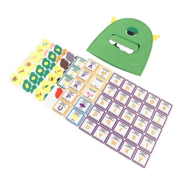 ABC Learning Toys, Alphabet Learning Toy Felt Shape Sorting Parent Child Interactive Portable for Preschool Children