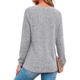 thumbnail image 5 of Fantaslook Womens Long Sleeve Shirts Casual Tunic Tops Work Dressy Blouses Fall Sweaters, 5 of 9