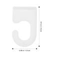 thumbnail image 3 of Shisuyan Poster Hook White 10Pcs 0.9In 0.6In 0.2In, 3 of 9