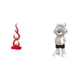 thumbnail image 1 of Escultura abstracta de fuego,Estatua de arte abstracto para decoración del hogar,Escultura de fuego moderna,coleccionable,regalo,Figura de escritorio,Estante con estatua de astronauta para, 1 of 8