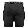 thumbnail image 2 of Aosijia Compression Shorts Men Spandex Sport Shorts Athletic Workout Running Tights Performance Underwear Black 1 Pack, 2 of 12
