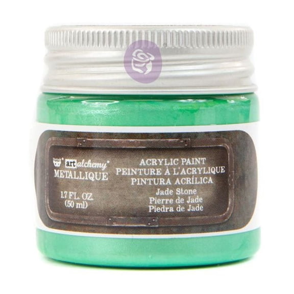 Prima Marketing Inc Art Alchemy- Metallique Acrylic Paint - Jade Stone 1.7 Fl.Oz 50Ml Upc 655350967772