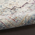 thumbnail image 6 of Nourison Vintage Kashan Medallion Vintage Indoor Rug Ivory Blue 4' x Round, 6 of 9