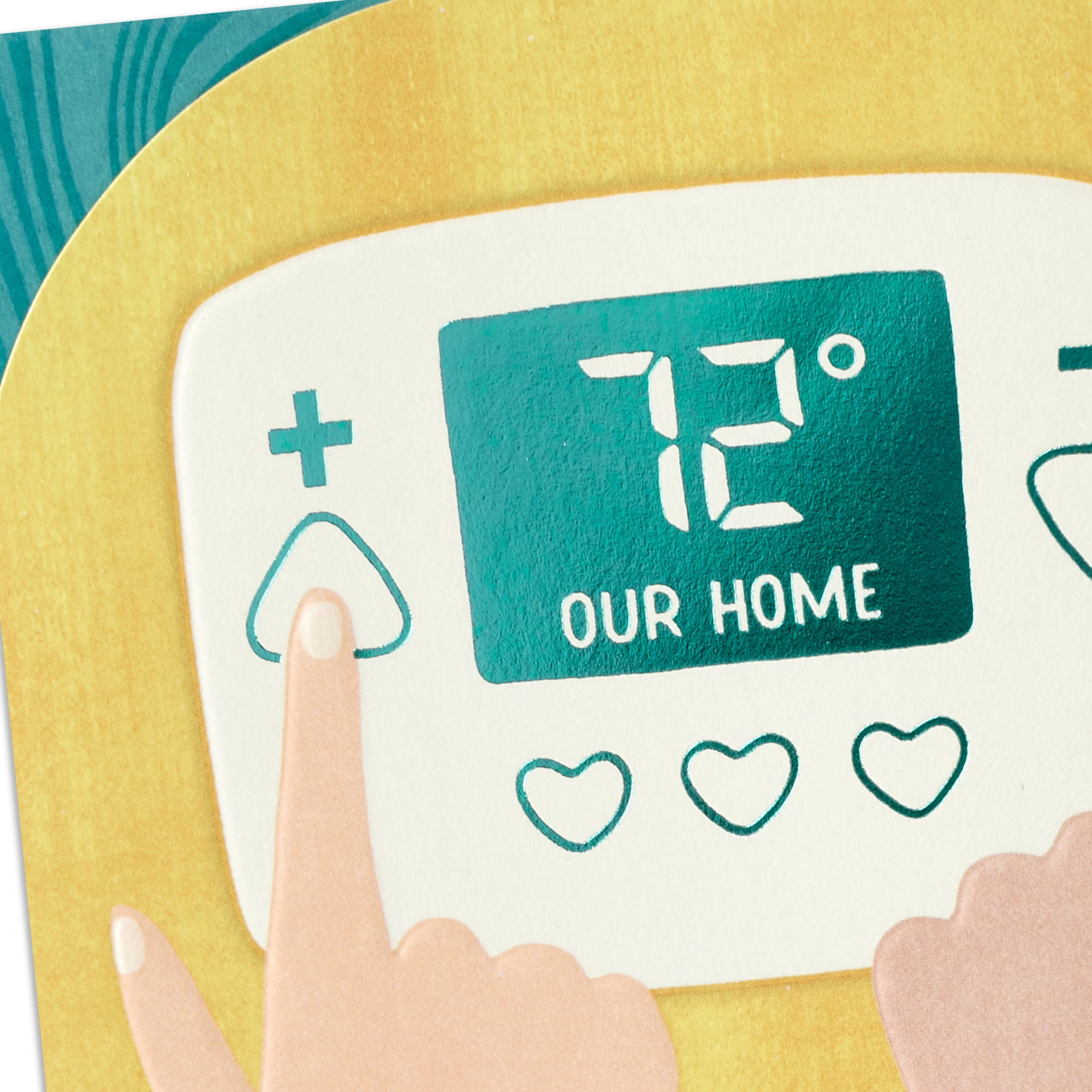 Hallmark Anniversary Card (Couple Adjusting Thermostat)