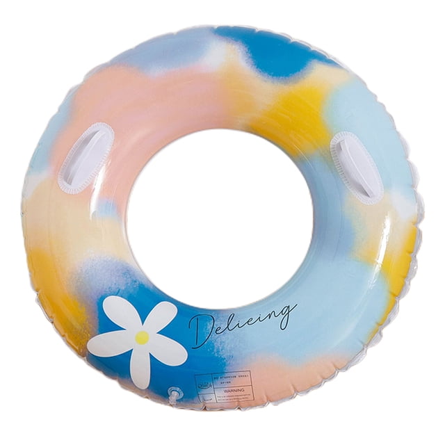 Anillo de natación inflable liso salvavidas de PVC reutilizable para fiesta en la playa (con asa) Ehuebsd Para Estrenar