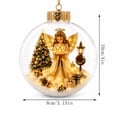 thumbnail image 2 of SCNOR Christmas Ornaments Ball,Christmas Tree Decorations Kit,Hanging Decor for Tree, Window and Mantel,3.94 Inch, 2 of 7
