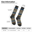 thumbnail image 3 of Women's Knee High Socks Distressed Thin Blue Line Flag Outdoor Casual Tube Socks, 3 of 7