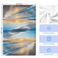thumbnail image 5 of Sunset Beach Microfiber Kitchen Towel, Spray Ocean Waves Sky Nature Scenery Soft Absorbent Dish Towels, Quick Drying Washable Dishcloths for Kitchen Cleaning, Drying Dishes, 18x28 Inches, 5 of 9