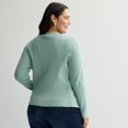thumbnail image 2 of Plus Size Nine West Sweater Sculpt Ribbed Cardigan Color: Hanover Blue Size: 1X, 2 of 4