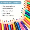 thumbnail image 3 of Uxcell 36 Colors Water Soluble Coloring Pencils Set for Sketching Blending DIY Crafts, 3 of 5