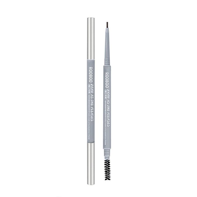 Dual-Ended Eyebrow Pencil With Powder And Brush For Long-Lasting Natural Makeup In Multiple Shades