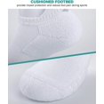 thumbnail image 3 of Sports Socks Thick Cushion Ankle Socks Trainer Socks Running Socks (6 Pairs), 3 of 5