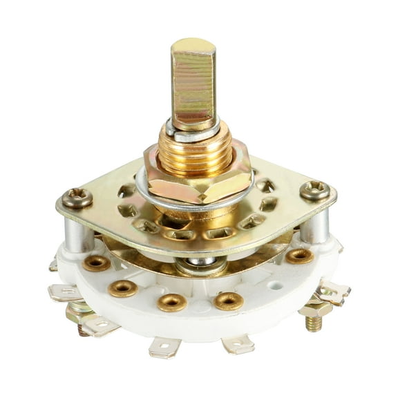 10Pin 2P4T 2 Pole 4 Position Selectable 1 Deck Band Selector Rotary Switch