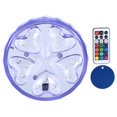 thumbnail image 1 of 16RGB LED impermeable piscina estanque luz subacuática paisaje decoración con control remoto, 1 of 14
