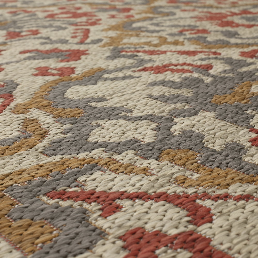 Mohawk Home Ravello Outdoor Area Rug, Rust, 4' x 5' 6"
