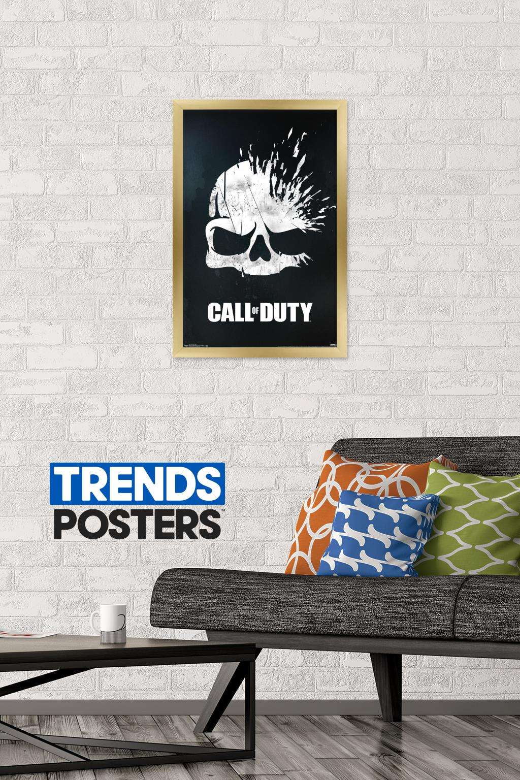 Call of Duty - Skull Wall Poster, 14.725" x 22.375", Framed