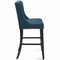 thumbnail image 3 of Modway Baron Fabric Upholstered Dining Bar Stool in Azure, 3 of 4