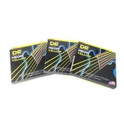 DR Strings Guitar Strings 3 Pack Electric Neon Yellow 09-42 Light