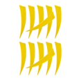 thumbnail image 2 of Xingzhi 12 Pieces 4 Inch Archery Arrow Feathers Fletchings Vanes Yellow, 2 of 9
