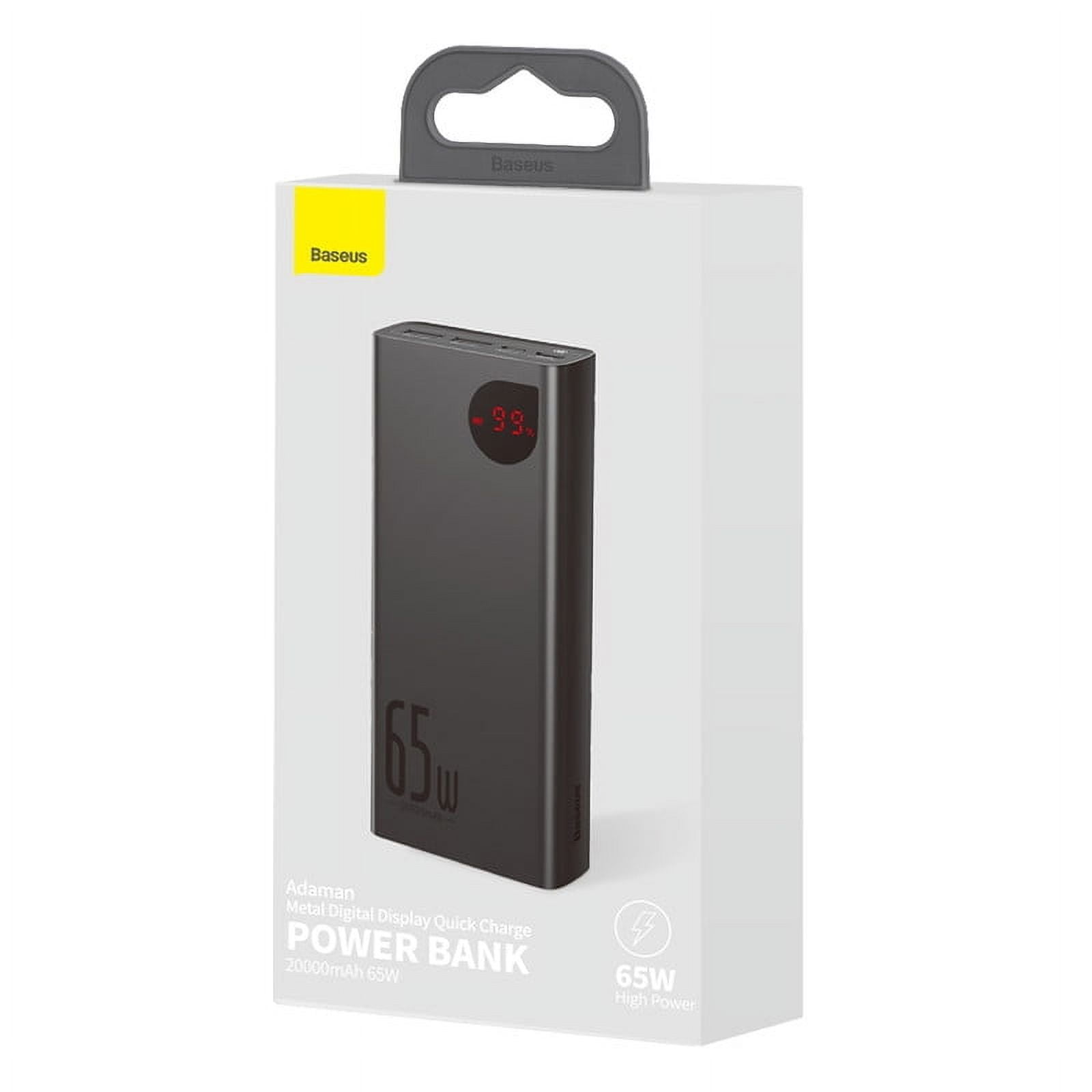 baseus adaman 20000mah power bank 65w