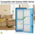 thumbnail image 5 of HAPF300AH Remover True HEPA Filter, AER1 Filters Replacement for Holmes Air Purifier, Parts HAPF300AH-U4R & HAP242-NUC - 2 True HEPA + 2 Pre Filter, 5 of 8