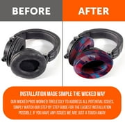 Wicked Cushions Replacement Earpads for ATH M50X M40X M30X Headphones & More | Upgraded Thickness, Enhanced Comfort