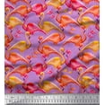 thumbnail image 1 of Soimoi Cotton Poplin Fabric Flamingo Bird Printed Fabric 1 Yard 56 Inch Wide, 1 of 3