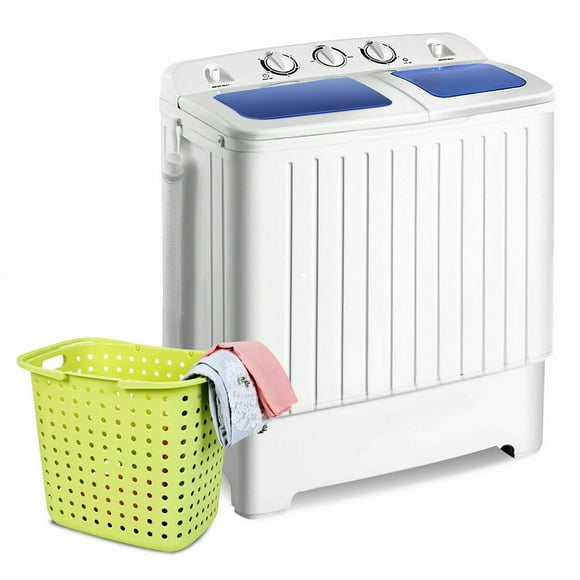 Gymax Compact Portable Washing Machine Twin Tub 20 lbs Washer Spinner Home Dorm