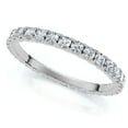 thumbnail image 1 of 5/8 cttw Diamond Eternity Ring Womens Stackable Round 14k White Gold Band, 1 of 2