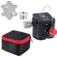thumbnail image 2 of Tripod 360 Degree Panoramic 5 Stops Click Indexing Rotator Ball Head for Camera Tripod DH-50, 2 of 7