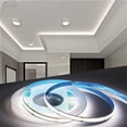 thumbnail image 3 of Tira de luces LED COB de 5 m, flexible, de alta densidad, para decoración de bares y TV. 6500K, 3 of 9