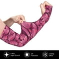 thumbnail image 3 of Balery Pink Butterfly Cooling Arm Sleeves for Men & Women – Breathable, Moisture-Wicking Arm Sleeves for Women, Men & Kids, 3 of 8