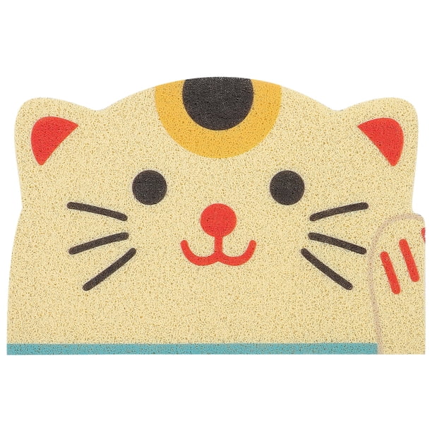 KAKOWELY Alfombrilla para arena de gato, alfombrilla para arena de suelo para el hogar, alfombrilla para arena de gato, alfombrilla para arena de mascotas, cojín para caja de arena de mascotas