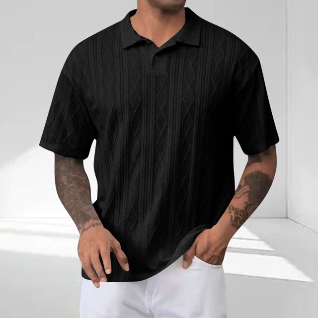 Styesk T-Shirts pour Hommes Chemise Décontractée d'Été à Manches Courtes Mode à Blocs de Couleur