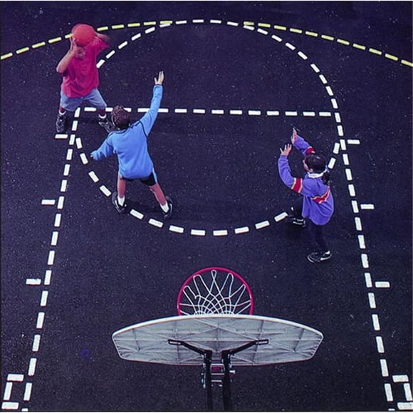 Basketball Court Stencil Kit Concrete