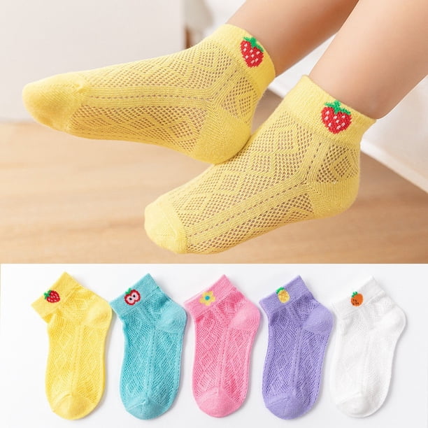 5 Pairs/lot Cotton Stripes Toddler Socks Articles For Newborn Baby Spring Autumn Kids Lot Socks Babies Wholesale Fashion Sock32-3T He Qiyong unisex