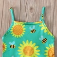 thumbnail image 5 of Tfken Jumpsuit For Girls Summer Sleeveless Graphic Comfy Casual Jumpsuit Daily Wear Toddler Comfortable Clothes Size 5-6 Years Green, 5 of 9