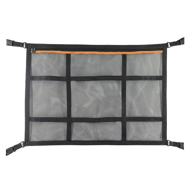 S SERENABLE Car Ceiling Cargo Net Pocket Auto Accessories Storing Tents Quilts Toys Sundries Orange