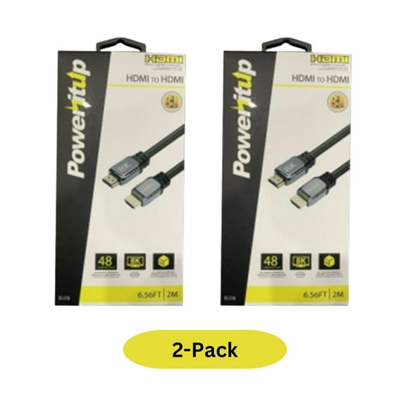 Power It Up 6.5FT USB-C to HDMI 8K High Speed Cable - Package of 2 Cables