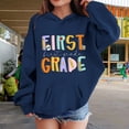 thumbnail image 2 of Ruyang Kids 1st Grade Back to School Hoodies Long Sleeve First Day of School Pullover Sweatshirts Cute Preppy Hoodie, 2 of 7