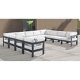thumbnail image 4 of Meridian Furniture Nizuc Sectionnel Modulaire de Patio Extérieur Blanc, 4 of 7