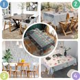 thumbnail image 4 of Boho Bohemia Geometric Line Art Rectangle Tablecloth 60"x84",Waterproof Polyester Rectangle Table Cloth, Wipeable Spillproof Polyester Tablecloth for Dining, Camping, Indoor and Outdoor, 4 of 5