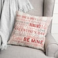 thumbnail image 3 of Creative Products Val Day Words 16 x 16 Spun Poly Pillow, 3 of 3