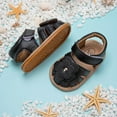 thumbnail image 2 of Zanarzt Dress Sandals Baby Girl Boy Sandals Comfort Summer Outdoor Casual Beach Shoes with Flower Anti Slip Rubber Sole Toddler First Walking Shoes Black,US 5, 2 of 5