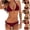 Black, variant on JSGEK Womens Triangle Bikini Set Push Up Design Stretchy Fabric Relaxed Silhouette for Beach Getaways Red S