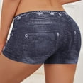 thumbnail image 5 of Rezuofi 2 Pcs Faux Jeans Shorts for Women Summer Mid Rise Stretchy Denim Shorts Butt Lifting Slimming Ripped Shorts for Curvy Women 2025, 5 of 5