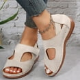 thumbnail image 6 of Jsaierl Platform Sandals for Women Casual Summer, Arch-support Sandals Shoes Ladies Beach Orthopedic Sandals Summer Non-Slip Causal Sandals Size 5.5, 6 of 9